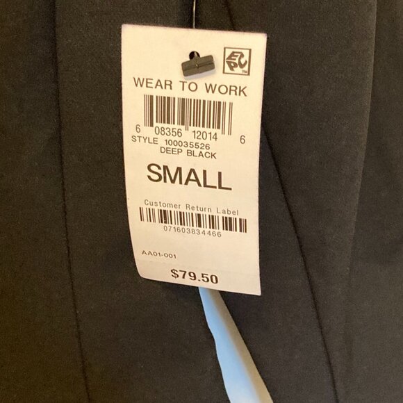 INC International Concepts Blazer, Black, S, NWT - Picture 4 of 4